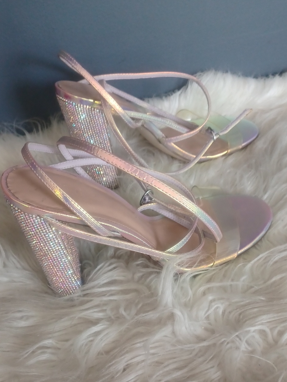 Call It Spring Gorgoeus Sparkly Heeled Sandals